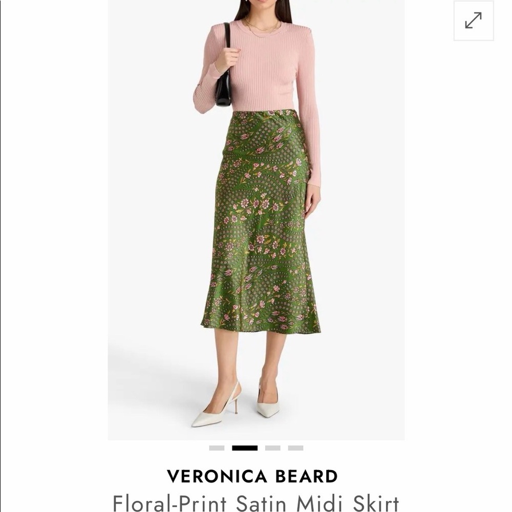 Veronica Beard satin skirt size 6
